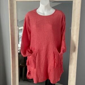 Elegant Coral Women's Dress